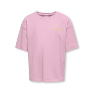 Kids ONLY zomer t-shirt S/S meisjes - loose fit - roze - Koghelen