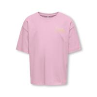 Kids ONLY zomer t-shirt S/S meisjes - loose fit - roze - Koghelen Kids ONLY zomer t-shirt S/S meisjes - loose fit - roze - Koghelen