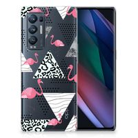 OPPO Find X3 Neo TPU Hoesje Flamingo Triangle - thumbnail