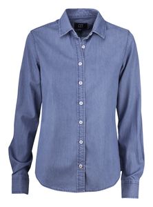 Cutter & Buck 352405 Ellensburg Denim Shirt Ladies - Denim Blauw - XS