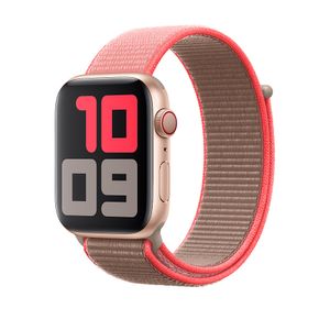 Apple origineel Sport Loop Apple Watch 42mm / 44mm / 45mm / 49mm Neon Pink - MXMU2ZM/A