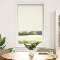 Rolgordijn verduisterend gebroken wit 85x130 cm stofbreedte
