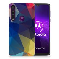 Motorola One Macro | TPU Hoesje | Polygon Dark