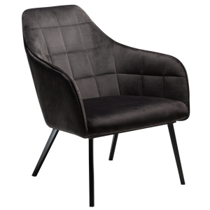 EMBRACE lounge stoel Danform - zwart velours