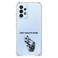 Samsung Galaxy A23 Anti Shock Case Gun Don't Touch My Phone - thumbnail