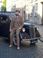 Maatpak Voor Heren | 3-delig Pak | Bruin Visgraat | Danny Whizz-Bang | Peaky Blinders | Peaky Blinders