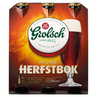 Grolsch  Rijke Herfstbok  Fles  6 x 300ML Aanbieding bij Jumbo |  Alcholhoudend of 0.0% 2 verpakkingen M.u.v. geschenkverpakkingen en Hertog Jan Tripel