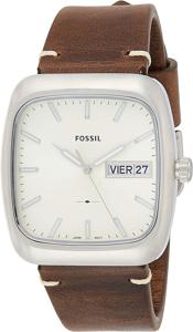 Horlogeband Fossil FS5329 Leder Bruin 22mm