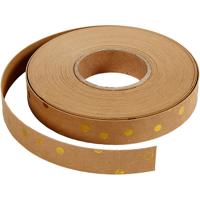 Creativ Company Vlechtstroken, b: 15 mm, dikte 0,55 mm, lichtbruin, 9.50 m/ 1 rol