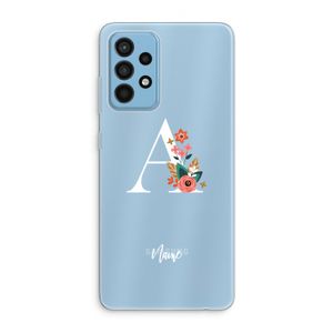 Pink Bouquet: Samsung Galaxy A52 Transparant Hoesje