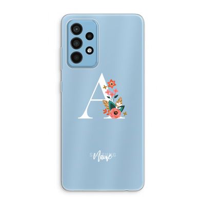 Pink Bouquet: Samsung Galaxy A52 Transparant Hoesje