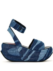 PUCCI sandales en jean Pucciami à plateforme - Bleu