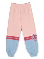 Gucci Kids pantalon de jogging à logo GG - Rose - thumbnail