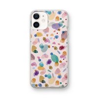 Terrazzo Memphis Pink: iPhone 12 mini Transparant Hoesje