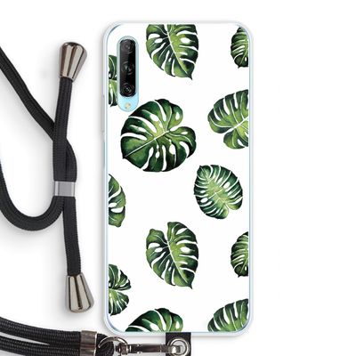 Tropische bladeren: Huawei P Smart Pro Transparant Hoesje met koord