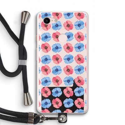 Klaproosjes: Pixel 3 XL Transparant Hoesje met koord