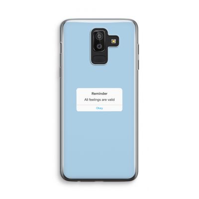Reminder: Samsung Galaxy J8 (2018) Transparant Hoesje