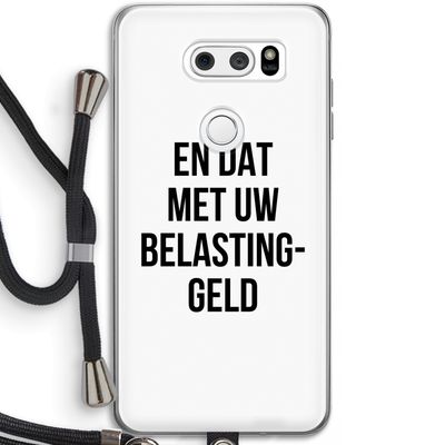 Belastinggeld: LG V30 Transparant Hoesje met koord