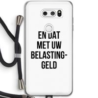 Belastinggeld: LG V30 Transparant Hoesje met koord Belastinggeld: LG V30 Transparant Hoesje met koord
