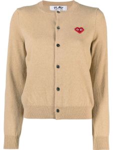 Comme Des Garçons Play cardigan à patch cœur - Tons neutres