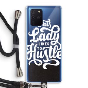 Hustle Lady: Samsung Galaxy Note 10 Lite Transparant Hoesje met koord