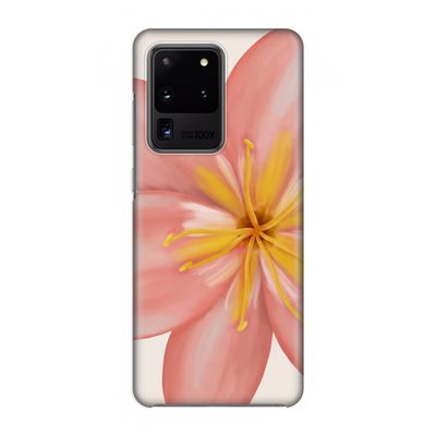 Pink Ellila Flower: Volledig geprint Samsung Galaxy S20 Ultra Hoesje