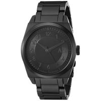 Horlogeband Armani Exchange AX2301 Staal Zwart 22mm