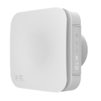 Badkamer/toilet Ventilator Soler & Palau Ecoair Evo Ht - Ø 100mm - Met Nalooptimer & Vochtsensor - 100 M3/h