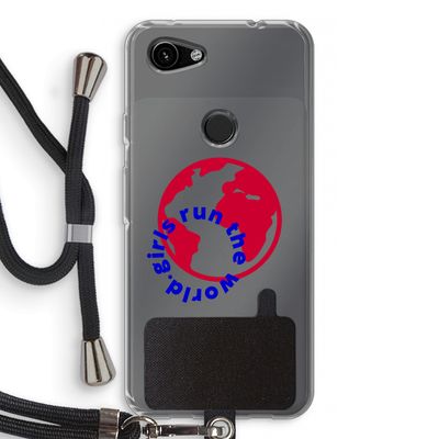 Run The World: Pixel 3a Transparant Hoesje met koord