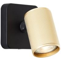 Brilliant OpbouwspotMarty zwart met goud - G99201/86