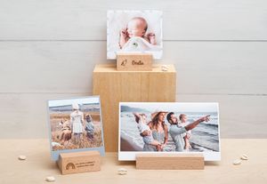 Design fotohouder met foto's staand