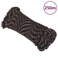 Boot touw 5 mm 250 m polypropyleen zwart