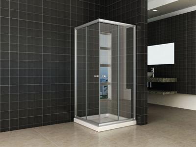 Wiesbaden Eco hoekinstap douchecabine 5mm 800x800x1900 helder glas