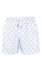 Fedeli short de bain à imprimé graphique - Blanc