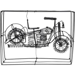 Kare Decofiguur Wire Harley Bike 32cm