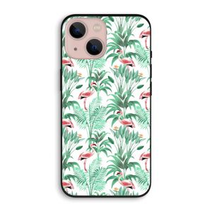 Flamingo bladeren: iPhone 13 Biologisch afbreekbaar hoesje