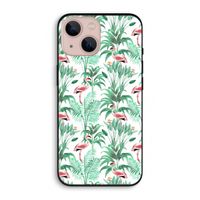 Flamingo bladeren: iPhone 13 Biologisch afbreekbaar hoesje