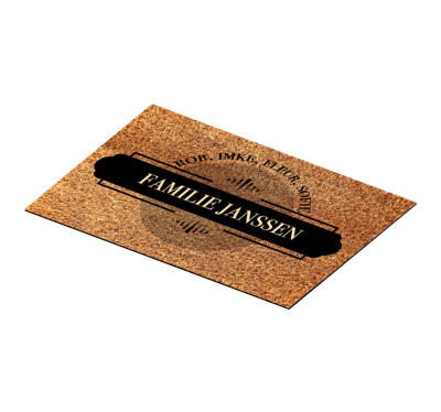 Gepersonaliseerde familienamen placemat