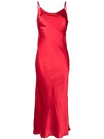 Reformation robe mi-longue Parma en soie - Rouge