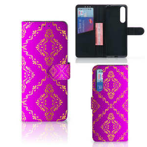 Wallet Case Sony Xperia 1 II Barok Roze