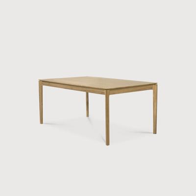 Ethnicraft Uitschuifbare Eettafel 'Bok' Geolied Eikenhout, 160/240 x 90cm