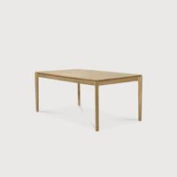 Ethnicraft Uitschuifbare Eettafel 'Bok' Geolied Eikenhout, 160/240 x 90cm