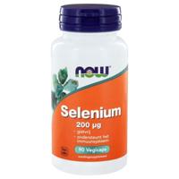NOW Selenium gistvrij 200mcg 90 Vegetarische capsules