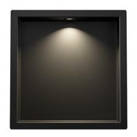 Inbouwnis BWS Albert 30x30x7 cm Met Led Mat Zwart Boss & Wessing
