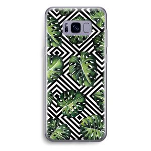 Geometrische jungle: Samsung Galaxy S8 Plus Transparant Hoesje