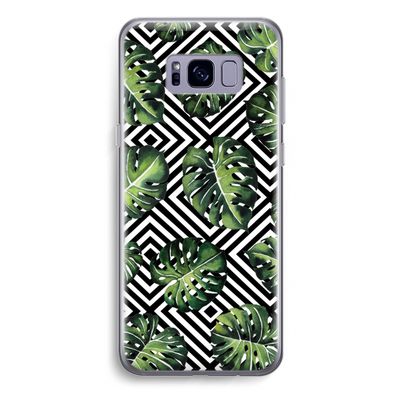 Geometrische jungle: Samsung Galaxy S8 Plus Transparant Hoesje