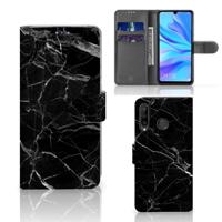 Huawei P30 Lite (2020) | Bookcase | Marmer Zwart - Origineel Cadeau Vader