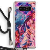 Pink Orchard: Samsung Galaxy Note 8 Transparant Hoesje met koord