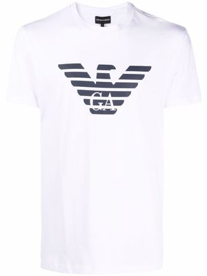 Emporio Armani t-shirt Eagle à logo imprimé - Blanc