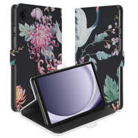 Uniek Samsung Galaxy Tab A9 Tablethoesje Bird Flower Design | B2C Telecom
